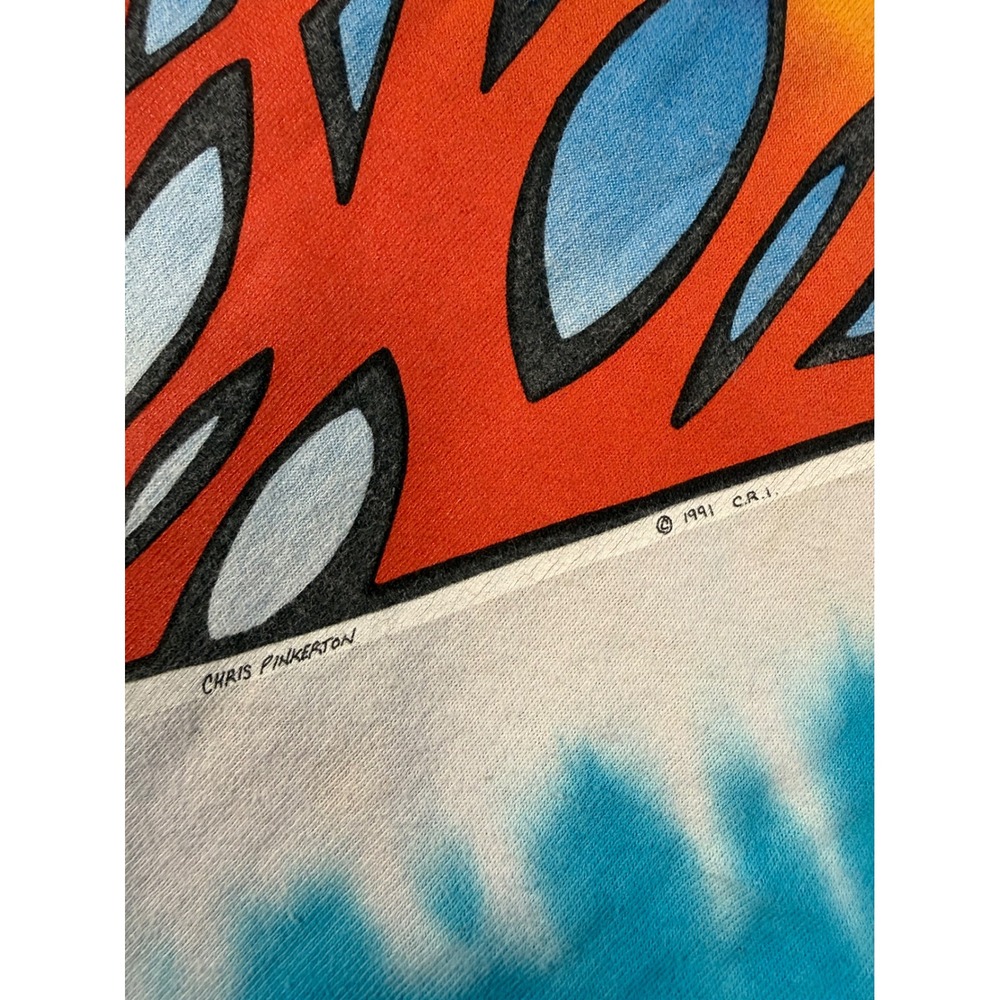 Vintage Jerry Garcia Band Shirt Chris Pinkerton Grateful Dead Mens L 90s Tie Dye - Picture 3 of 8